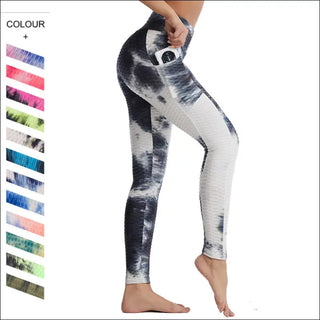 K-AROLE Tie-Dye Yoga Leggings for Active Women - Ink