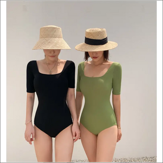 K - AROLE™️ Timeless Retro Swimsuit Set - Sleek One - Piece and Bold Two - Piece Style - K - AROLE