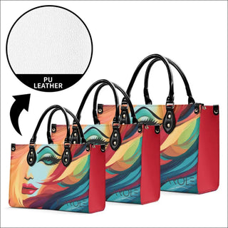 K-AROLE™️ Vibrant Multicolored Leather Tote Bag