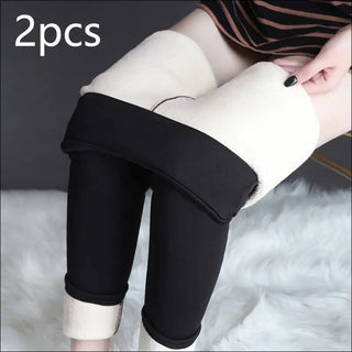 Winter Leggings Warm Thick High Stretch Lamb Cashmere