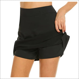 K-AROLE™️™️- Workout Pleated Skorts - Black - dress