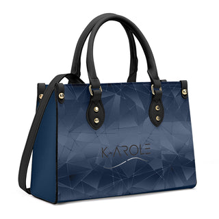 KAROLE®️ Chic Navy Blue Leather Tote Bag - One Size - bags