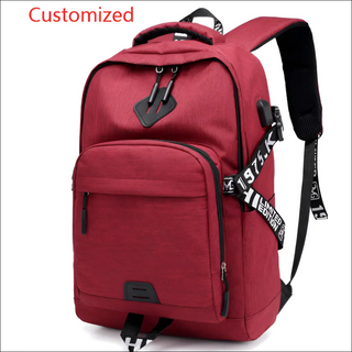 Laptop Backpack USB Charge Backpacks - Gules Customized