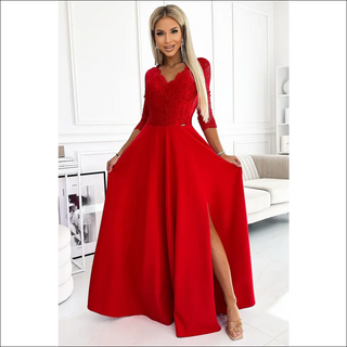 Long dress Numoco - red / S