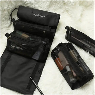 Medium Polyester Cosmetic Bag | Trendy Design | 4-Piece Set | Shop Now! K-AROLE