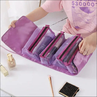 Medium Polyester Cosmetic Bag | Trendy Design | 4-Piece Set | Shop Now! K-AROLE