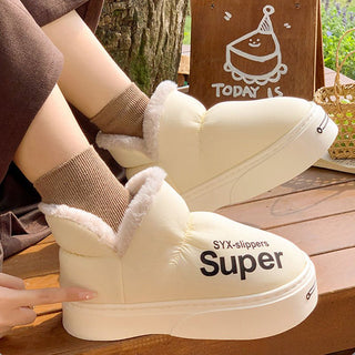 K - AROLE™️ Super Soft Fleece Lined Platform Slippers - K - AROLE