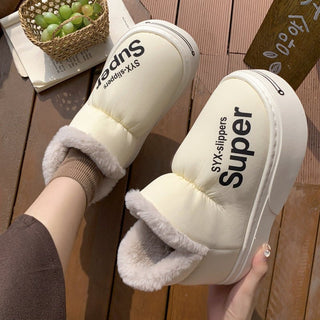 K - AROLE™️ Super Soft Fleece Lined Platform Slippers - K - AROLE