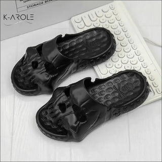 Personalized Skull Design Slippers Bathroom Indoor Outdoor