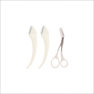 Sleek eyebrow trimming knife set for precise shaping and grooming. Includes sharp blades and fine-tipped scissors for effortless eyebrow maintenance.