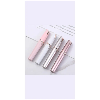 Sleek automatic eyebrow trimmers in pastel colors - a precise, portable brow-shaping tool with a hair removal function for a polished look.