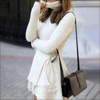 Premium Oversized Knit Cardigan Dress with Flared Sleeves