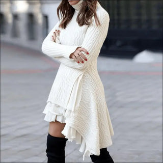 Premium Oversized Knit Cardigan Dress with Flared Sleeves