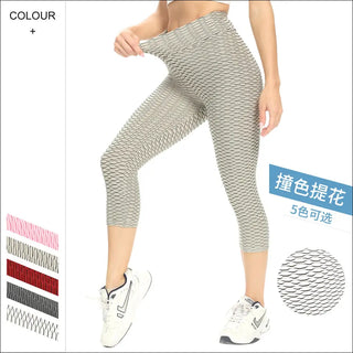 Sculpting Seamless High-Waisted Capri Leggings - Slimming