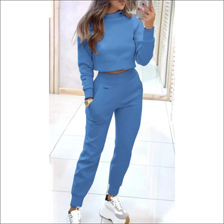 Stand Collar Sports Suit Fashion Pullover Long-sleeves