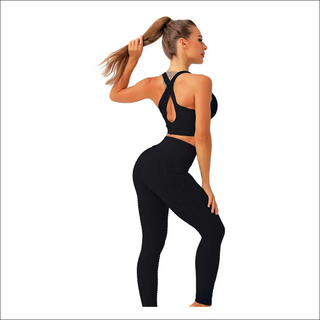 Stunning Sculpted Activewear Set: High-Performance Sports