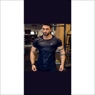 Stylish Casual Workout Tee for Fitness Enthusiasts - Black