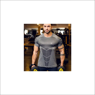 Stylish Casual Workout Tee for Fitness Enthusiasts - Gray