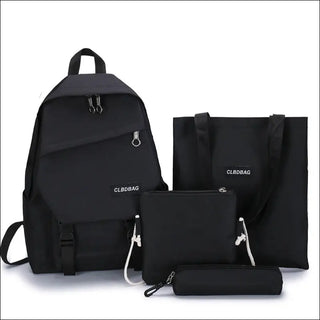 Stylish Dual-Pocket Backpack - Minimalist Canvas Travel