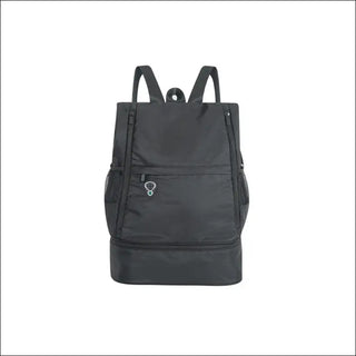 Stylish Genuine Leather Backpack - Elegant Black Design