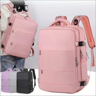 Stylish Multi-Compartment Backpack: Perfect for Travel Work