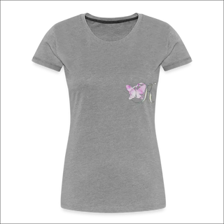 Stylish Organic Women’s Premium Pink T-Shirt - heather