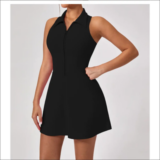 Tight High Waist Sports Dress Women’s Lapel Dresses