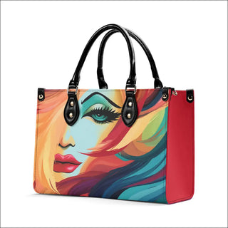 Vibrant Ombre Canvas Satchel - Stylish Multicolored Tote