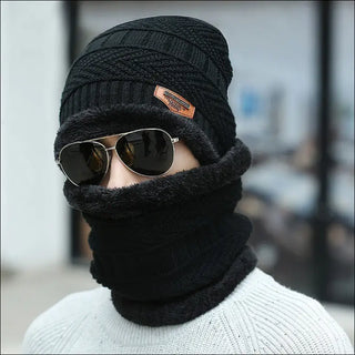 Warm & Cozy Knit Winter Face Mask Set - Stylish Cold