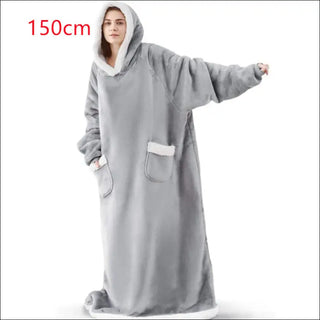 Winter TV Hoodie Blanket Winter Warm Home Clothes Women Men Oversized Pullover With Pockets K-AROLE