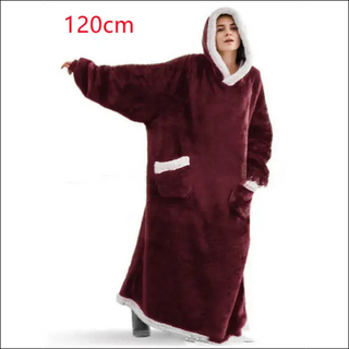 Winter TV Hoodie Blanket Winter Warm Home Clothes Women Men Oversized Pullover With Pockets K-AROLE