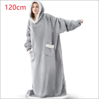 Winter TV Hoodie Blanket Winter Warm Home Clothes Women Men Oversized Pullover With Pockets K-AROLE