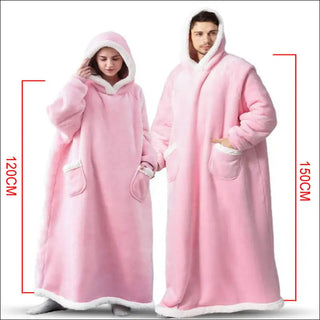 Winter TV Hoodie Blanket Winter Warm Home Clothes Women Men Oversized Pullover With Pockets K-AROLE