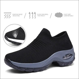 Women Orthopedic Sneakers Shoes Breathable Height-increasing Slip-on Female Sock Women&#39;s Sports Shoes Bottom Platform Footwear K-AROLE