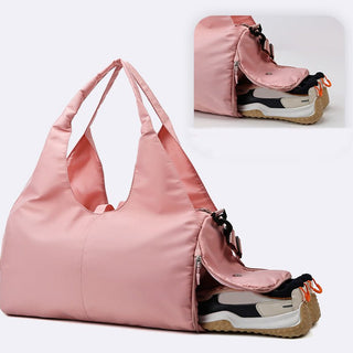 Large Capacity Yoga Duffel Bag - Pink Sporty Travel Tote - K - AROLE