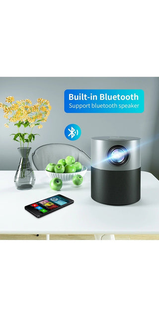 Limited-time offer! Sleek wireless Bluetooth projector with vibrant image display and built-in speaker for home entertainment.