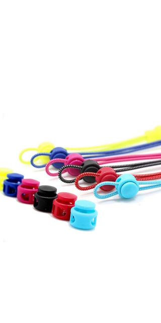 1Pair Stretching Lock Lace 23 Colors Sneaker Shoelaces Elastic Shoe Laces Quick Locking Shoestrings Running/Jogging/Triathlone