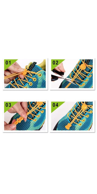 1Pair Stretching Lock Lace 23 Colors Sneaker Shoelaces Elastic Shoe Laces Quick Locking Shoestrings Running/Jogging/Triathlone