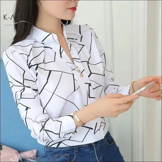 K-AROLE Women White Tops Women Blouses Fashion K-AROLE