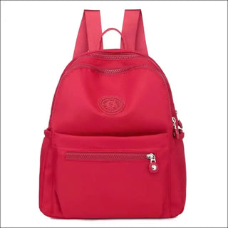 Nylon Oxford Backpack Korean Style Small Backpack Lady - Red